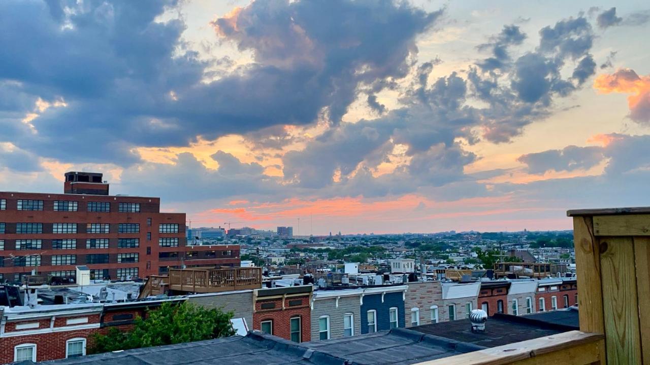 The Blue House! Modern+ Rooftop Deck+ Parking Baltimore Ngoại thất bức ảnh